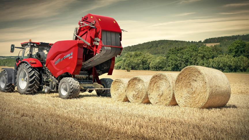 De nieuwe balenpers van Case IH is robuuster uitgevoerd.