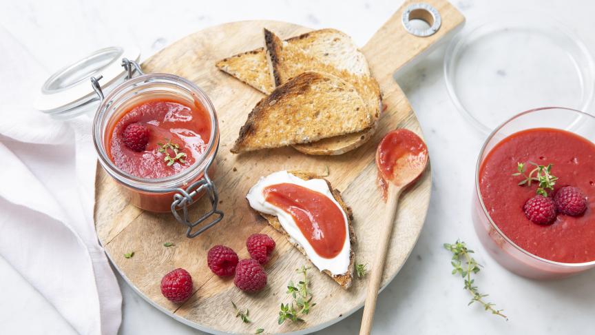 Snelle en ongezoete confituur met rood fruit (2)