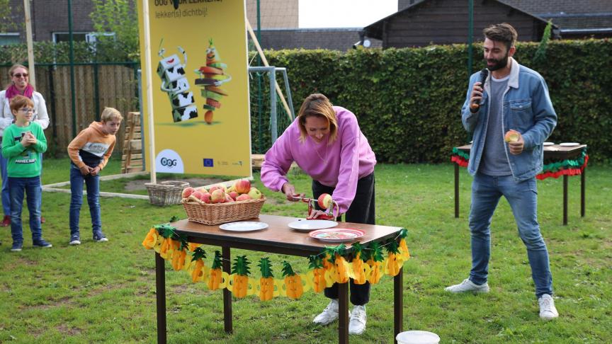 Sofie Dumont in actie tijdens de Oog voor Lekkers-Cup.