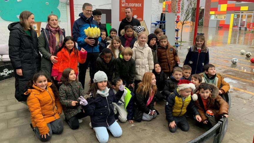 Basisschool De Lampion wint de witloofboxactie.